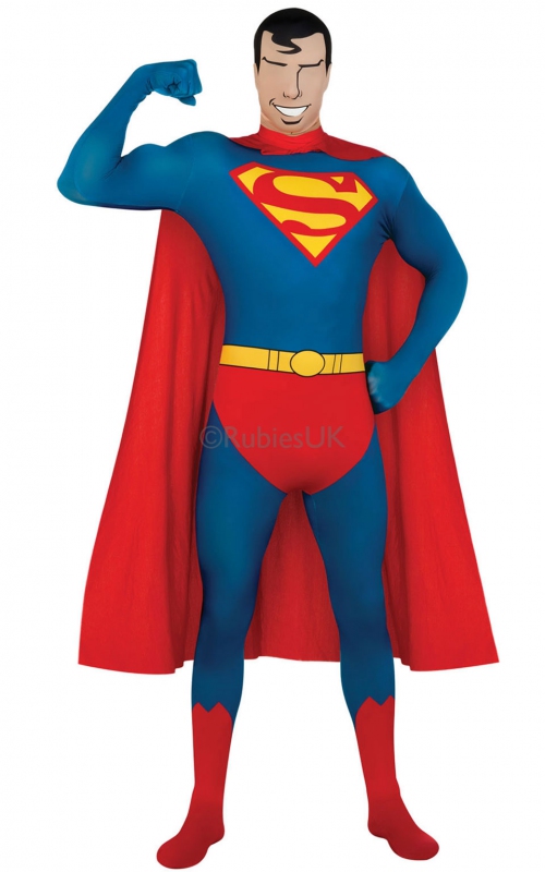 Karnevalové kostýmy - Rubies 2nd Skin Superman - licenčný kostým
