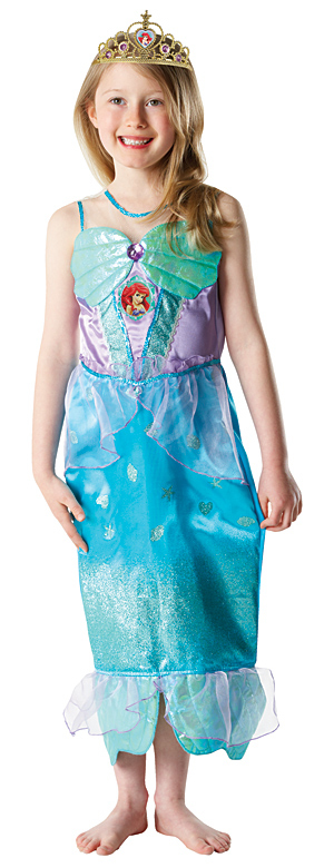 Karnevalové kostýmy - Kostým Ariel s flitrami a čelenkou - licenčný kostým
