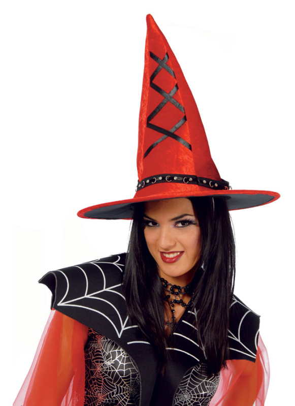 Klobúky a čiapky - Fiestas Guirca Červený čarodejnícky klobúk