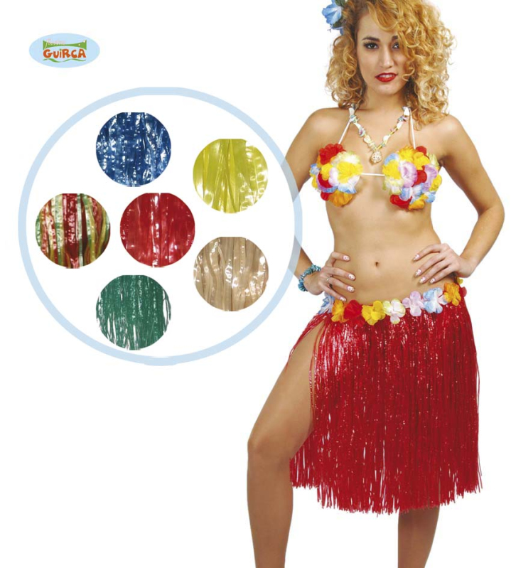 Doplnky podla zamerania - Fiestas Guirca Havajská sukne mix farieb 55 cm dlhá