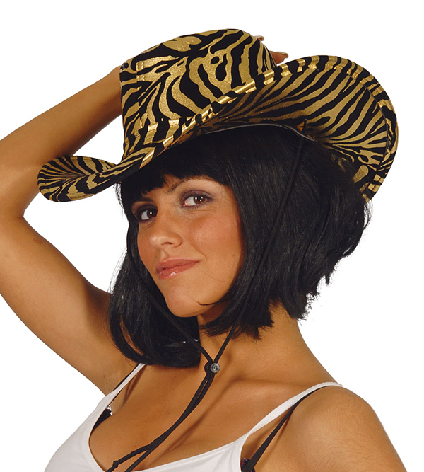 Klobúky a čiapky - Dámsky klobúk s tigrím motívom