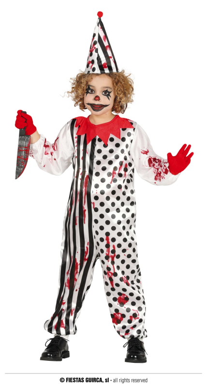 Karnevalové kostýmy - Fiestas Guirca Zombie klaun - detský kostým