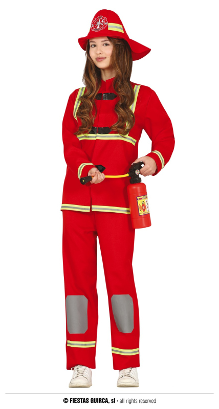 Karnevalové kostýmy - Fiestas Guirca Hasičský oblek červený unisex