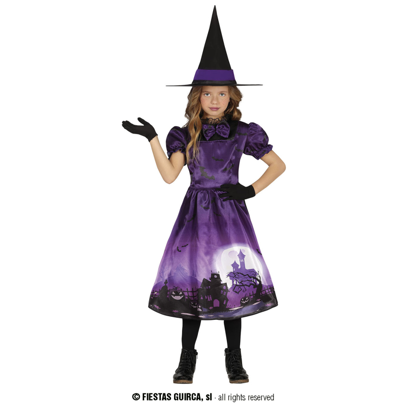 Karnevalové kostýmy - Fiestas Guirca Strašidelná čarodejnica fialová