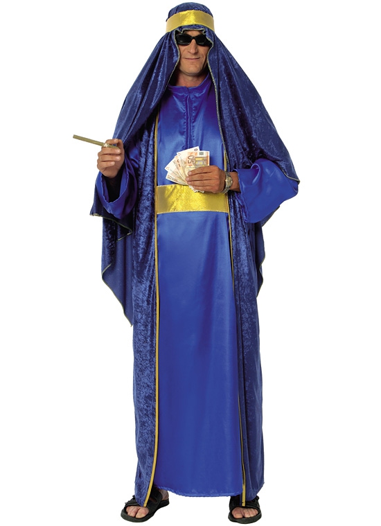 Karnevalové kostýmy - ARAB - modrozlatý kostým