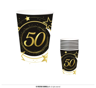 6 pohárků 240 ml - 50 roků