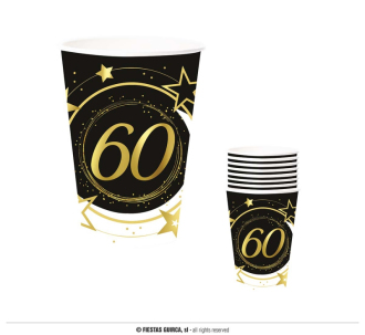 6 pohárikov 240 ml - 60 rokov