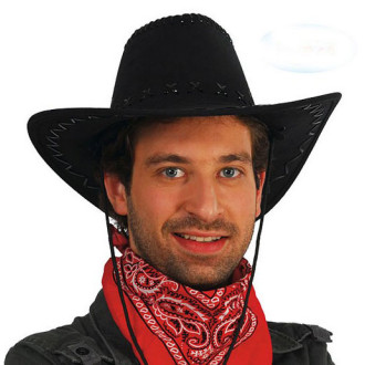 Kovbojský klobúk čierny