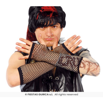 Rukavice sieť . bezprsté čierne