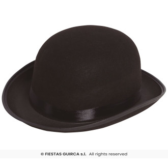 Tvrdý klobúk Chaplin čierny