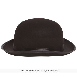 Tvrdý klobúk Chaplin čierny