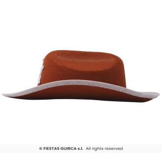 Kovbojský klobúk hnedý pre deti