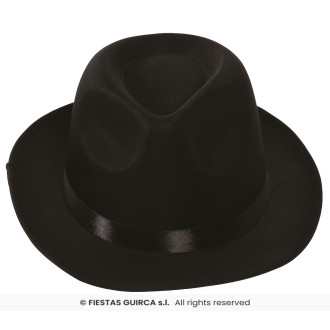 Klobúk gangsterský čierny