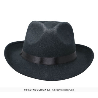 Klobúk gangsterský čierny