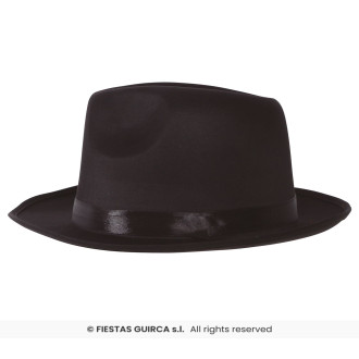 Klobúk gangsterský čierny