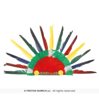 Indiánska páperová čelenka