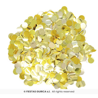 Vystreľovacie konfety 40 cm - zlaté