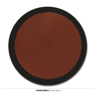 Líčidlo hnedé s aplikačnou hubkou