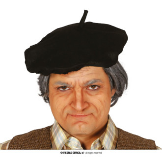 Baret čierny s anténkou