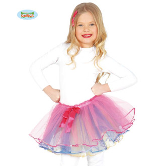 Detská tutu sukienka 25 cm duhová