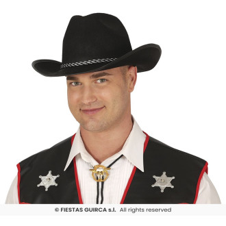 Kovbojský klobúk čierny Guirca