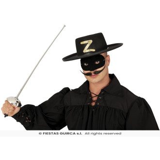 Strieborný kord s maskou