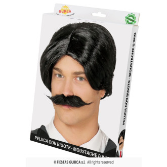 Čierna parochňa s fúzami