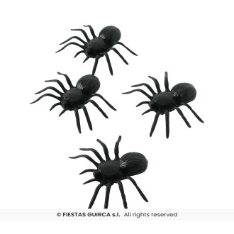 Pavúky čierni - 4 kusy