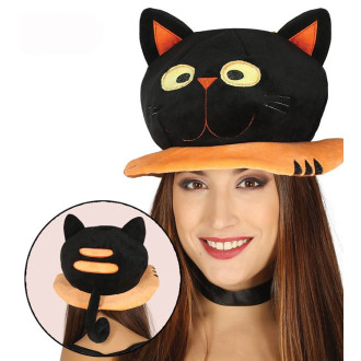Čiapka čierna mačka