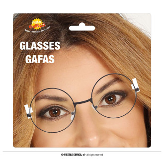 Okrúhle okuliare s obyčajnými sklami