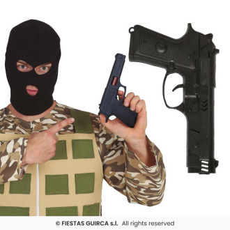 Čierna pištole 24 cm