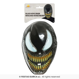Čierna maska so zubami
