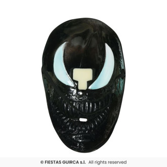 Čierna maska so zubami