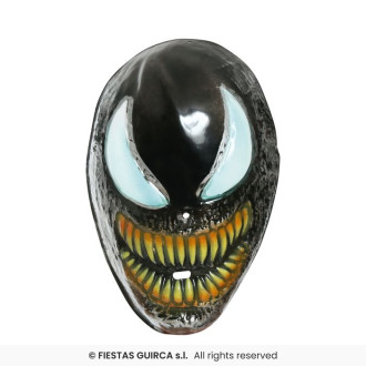 Čierna maska so zubami