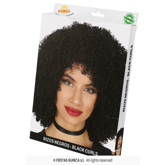 Čierna kučeravá parochňa Jane