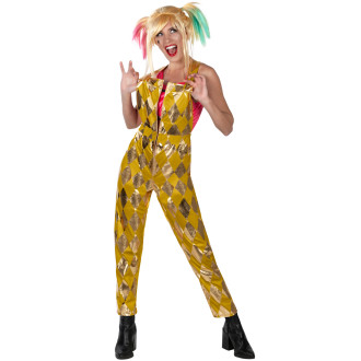 Kostým Harley Quinn Birds of Prey Gold Jumpsuit