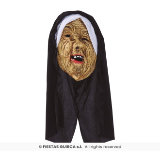Maska s kapucňou mníška