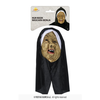Maska s kapucňou mníška