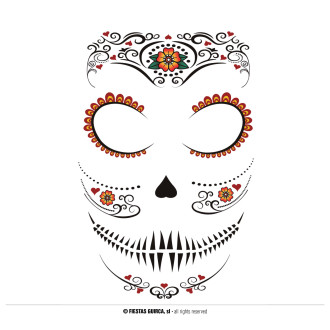 Catrina tetování na obličej