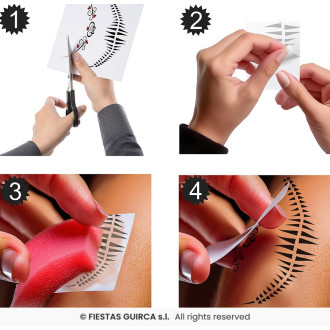 Catrina tetování na obličej