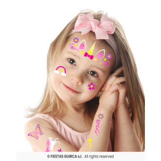 Fialová šablóna na detský makeup