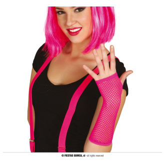 Rukavice sieť. bezprsté fuchsia