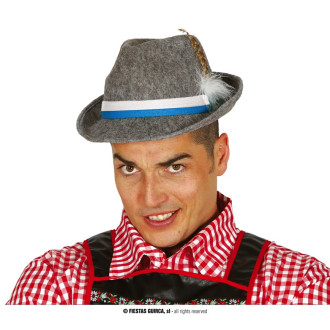 Šedý tirolský klobúk