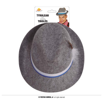 Šedý tirolský klobúk