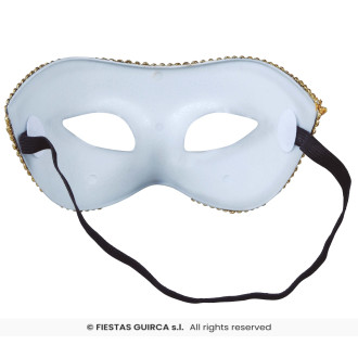 Benátska maska čiernobiela