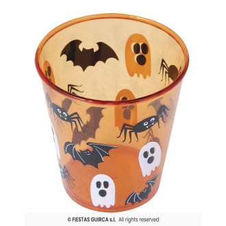 Halloween - oranžový pohár 10 cm