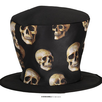 Klobúk SKULLS s lebkami