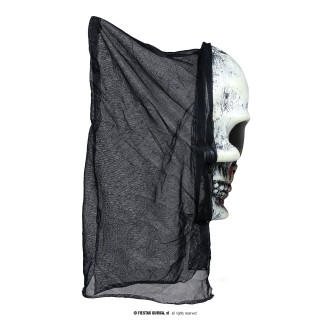 SKULL maska s kapucňou