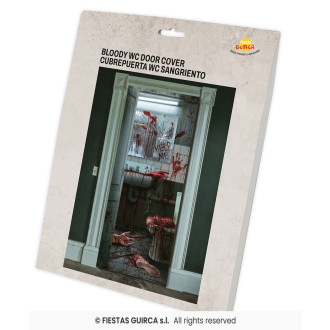 Dekorácia na dvere - krvavé WC