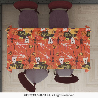 Oranžový ubrus halloween